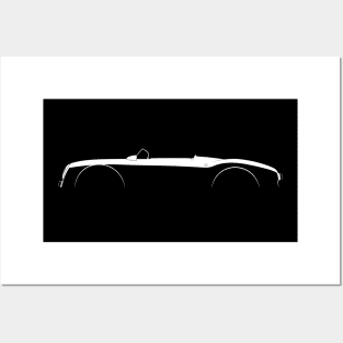 Porsche 550 Spyder Silhouette Posters and Art
